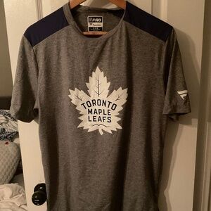 Toronto Maple leafs Fanatics Grey locker room authentic pro shirt